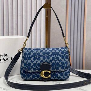 Coach/COACH Bag CA105 Soft Tiger Stripe Shoulder Bag Handbag